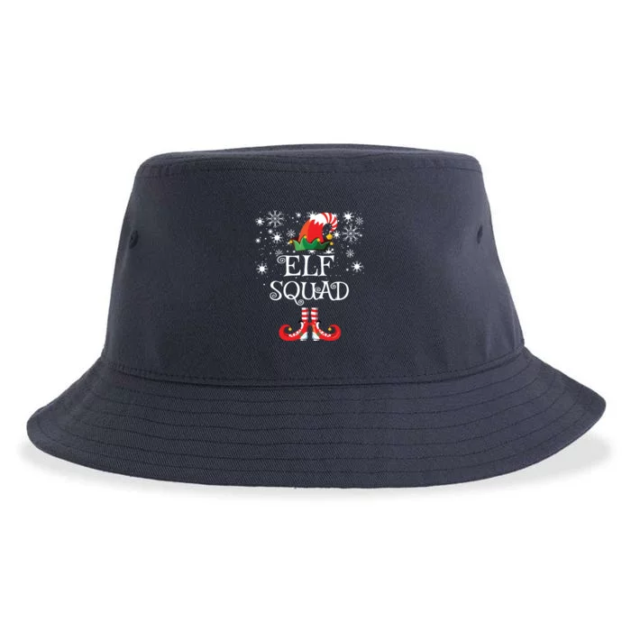 Elf Squad Funny Family Matching Christmas Sustainable Bucket Hat