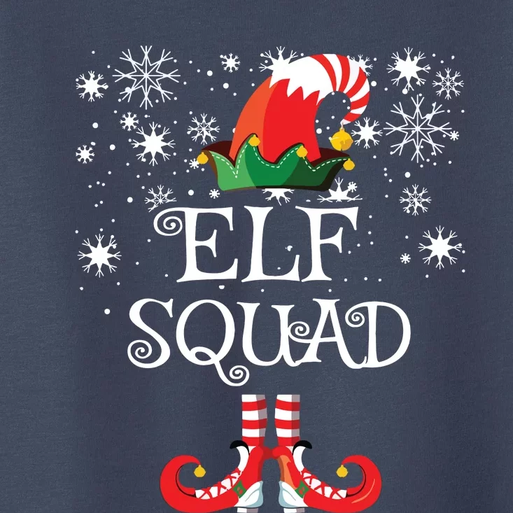 Elf Squad Funny Family Matching Christmas Toddler T-Shirt