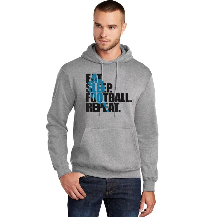 Eat Sleep Football Repeat Boy Sports Tall Hoodie