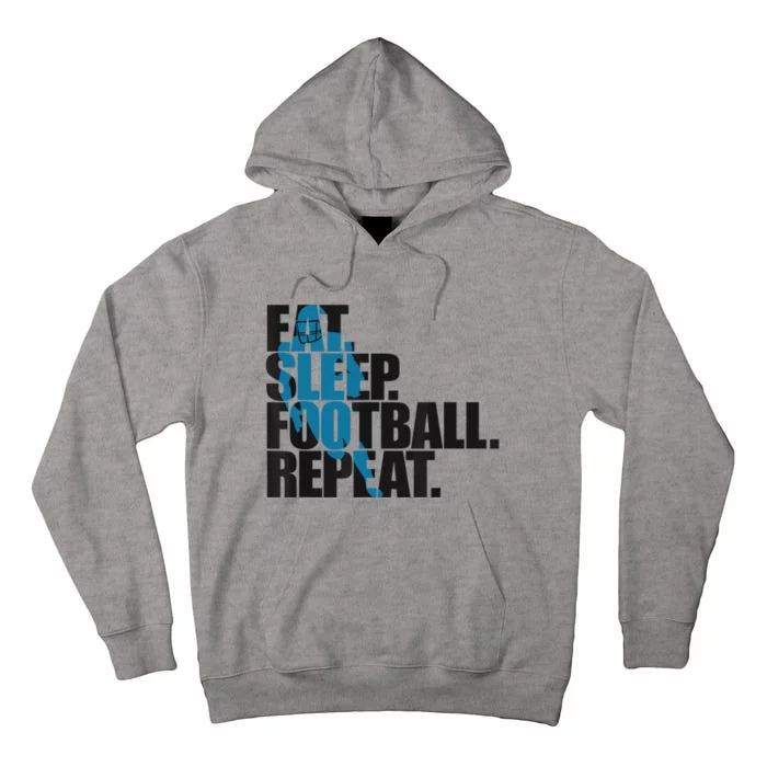 Eat Sleep Football Repeat Boy Sports Tall Hoodie