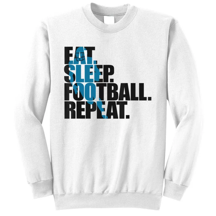 Eat Sleep Football Repeat Boy Sports Sweatshirt