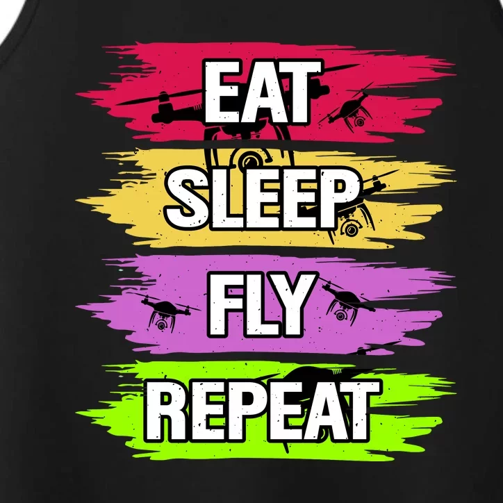 Eat Sleep Fly Repeat Performance Tank