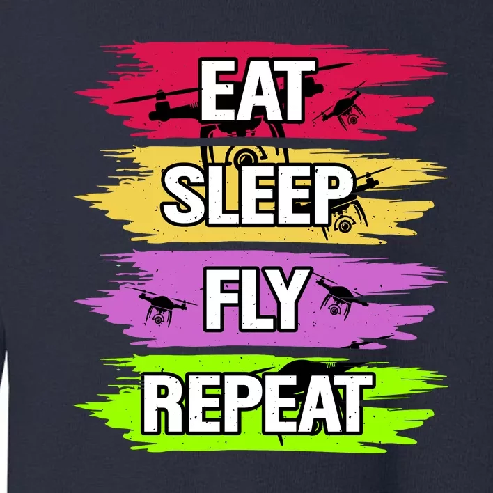 Eat Sleep Fly Repeat Toddler Sweatshirt