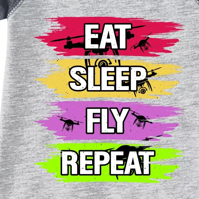 Eat Sleep Fly Repeat Infant Baby Jersey Bodysuit