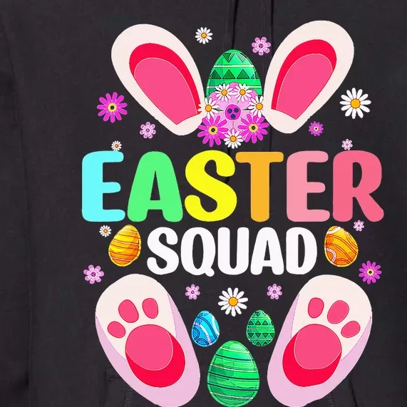 Easter Squad Family Matching Cute Easter Bunny Egg Hunting Premium Hoodie