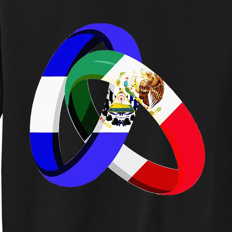 El Salvador Flag Mexico Grown Ring Marriage Wedding Sweatshirt