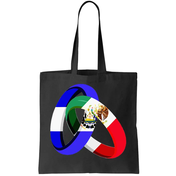 El Salvador Flag Mexico Grown Ring Marriage Wedding Tote Bag