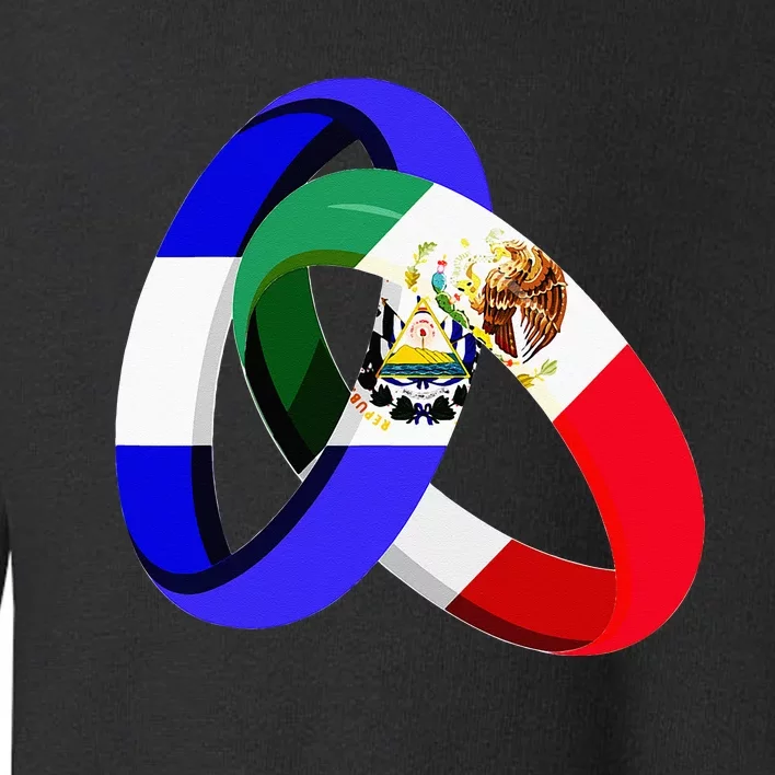 El Salvador Flag Mexico Grown Ring Marriage Wedding Toddler Sweatshirt