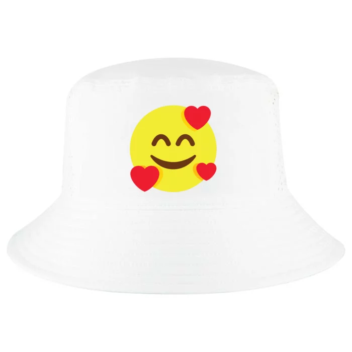 Emoticon Smiling Face With Hearts Cool Comfort Performance Bucket Hat