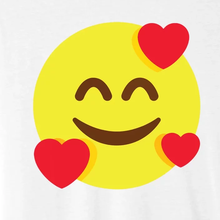 Emoticon Smiling Face With Hearts ChromaSoft Performance T-Shirt