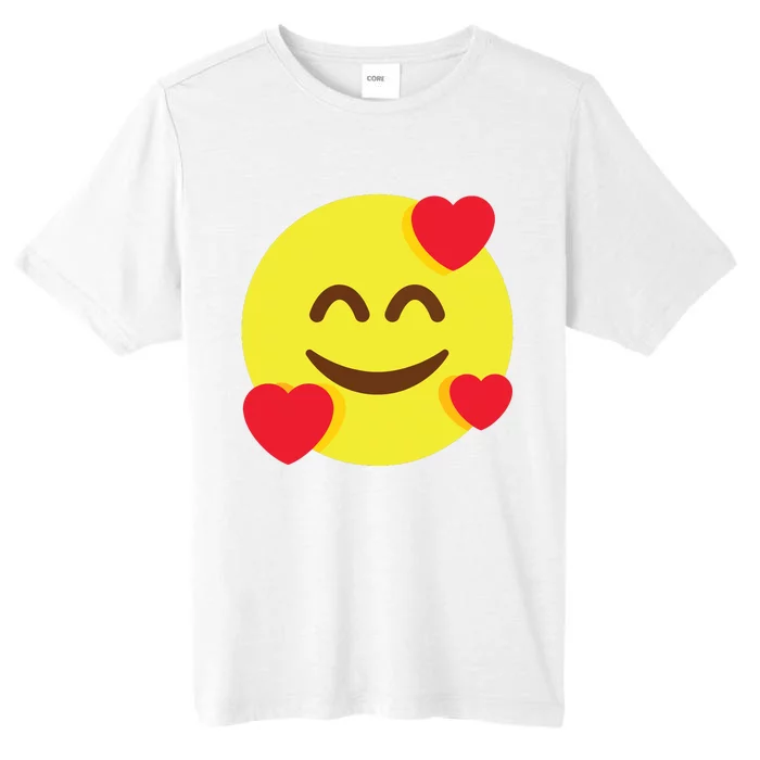 Emoticon Smiling Face With Hearts ChromaSoft Performance T-Shirt