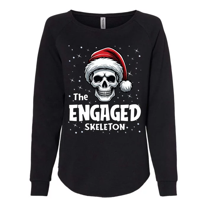 Engaged Skeleton Funny Christmas Family Matching Womens California Wash Sweatshirt