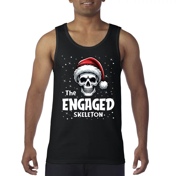 Engaged Skeleton Funny Christmas Family Matching Tank Top