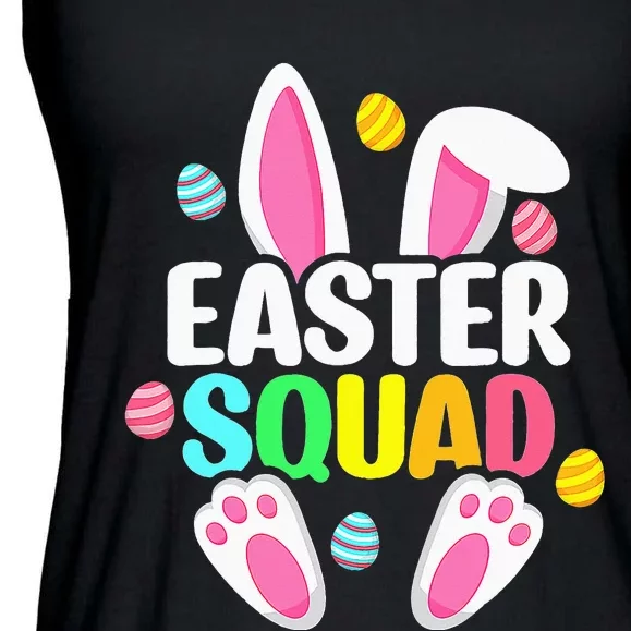 Easter Squad Family Matching Easter Day Bunny Egg Hunt Group Ladies Essential Flowy Tank