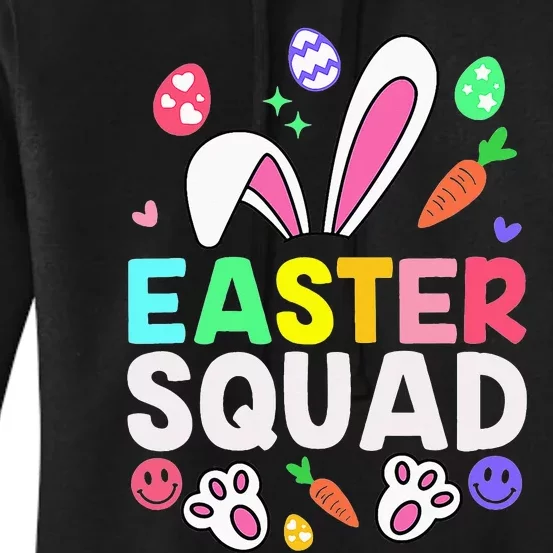 Easter Squad Family Matching Easter Day Bunny Egg Hunt Group Women's Pullover Hoodie