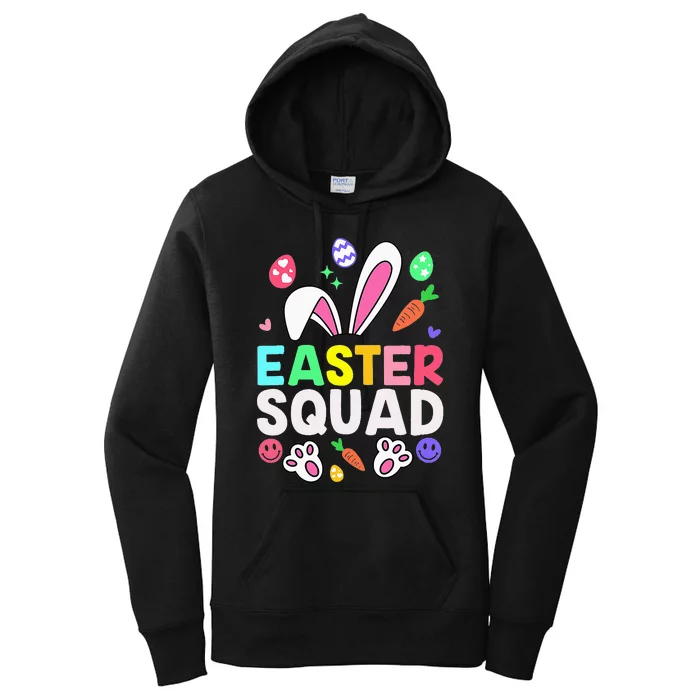 Easter Squad Family Matching Easter Day Bunny Egg Hunt Group Women's Pullover Hoodie