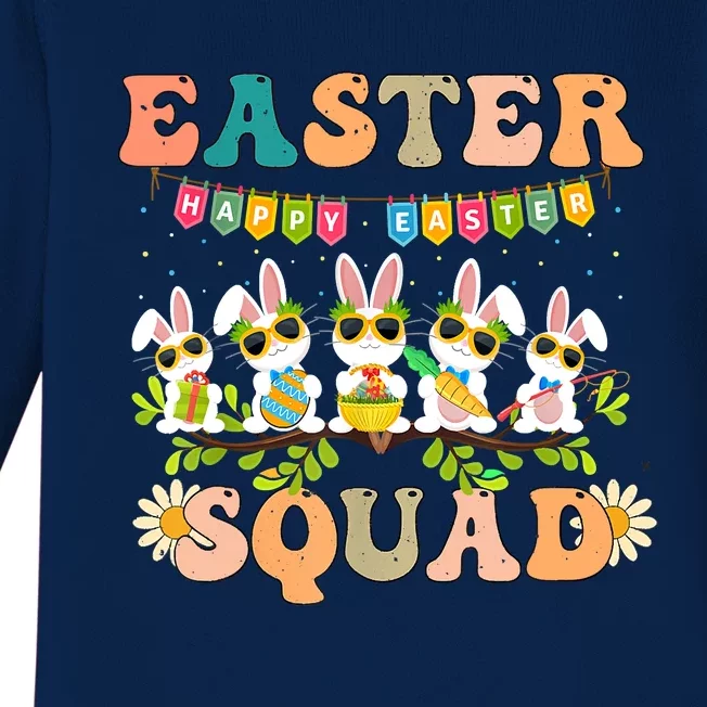 Easter Squad Funny Baby Long Sleeve Bodysuit