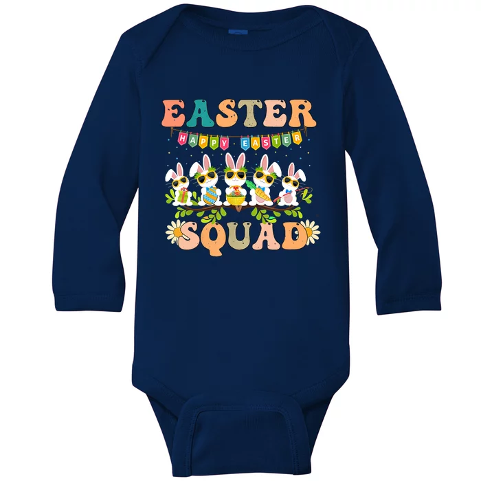 Easter Squad Funny Baby Long Sleeve Bodysuit