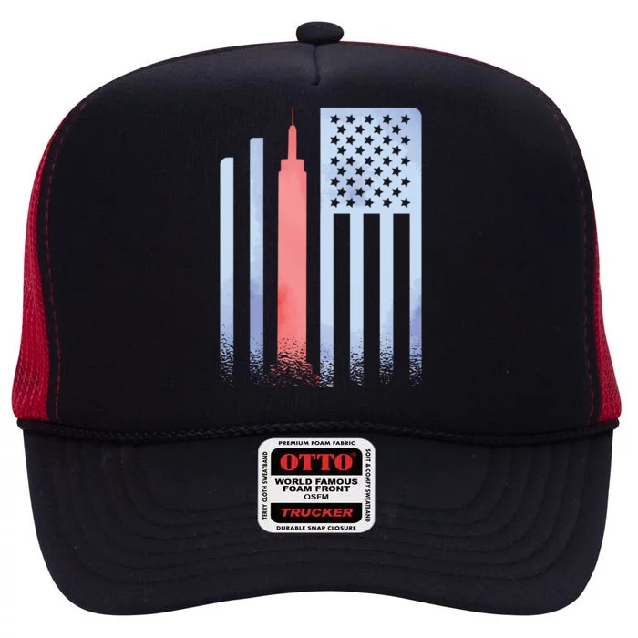 Empire State Flag High Crown Mesh Trucker Hat