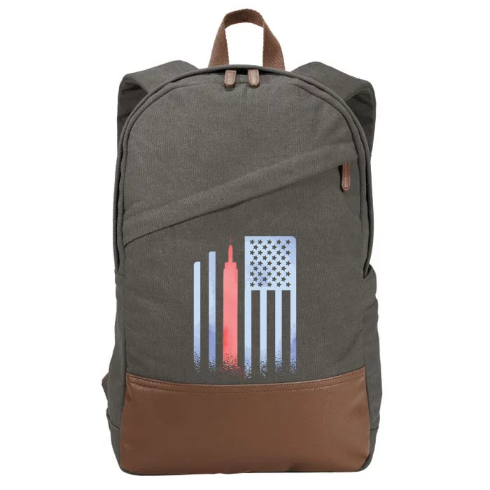 Empire State Flag Cotton Canvas Backpack