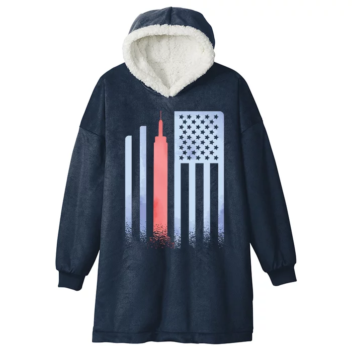 Empire State Flag Hooded Wearable Blanket