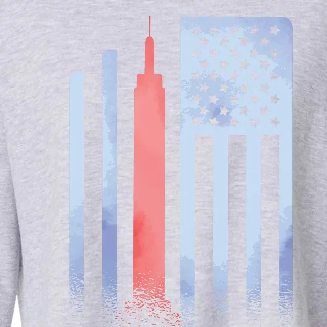 Empire State Flag Cropped Pullover Crew