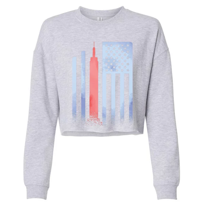 Empire State Flag Cropped Pullover Crew