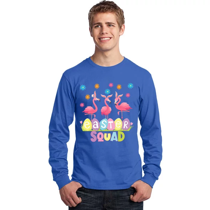 Easter Squad Flamingos Lovers Souvenirs Funny Gift Tall Long Sleeve T-Shirt