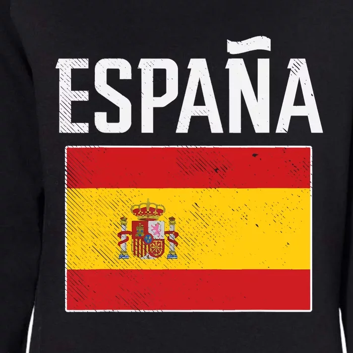 Espana Spain Flag Spanish Soccer Womens California Wash Sweatshirt