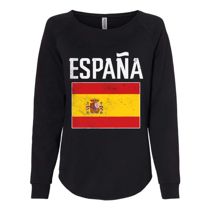 Espana Spain Flag Spanish Soccer Womens California Wash Sweatshirt