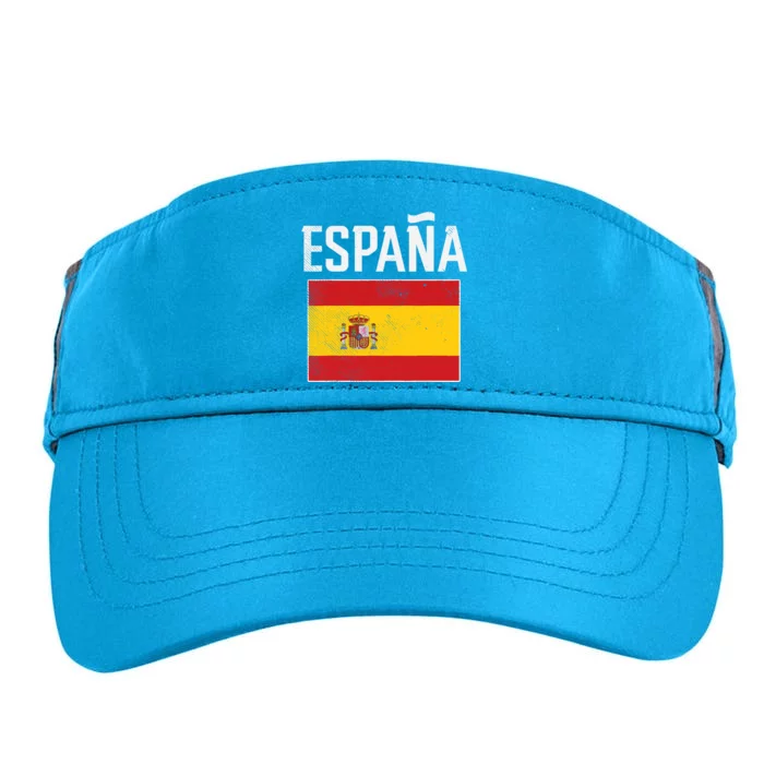 Espana Spain Flag Spanish Soccer Adult Drive Performance Visor