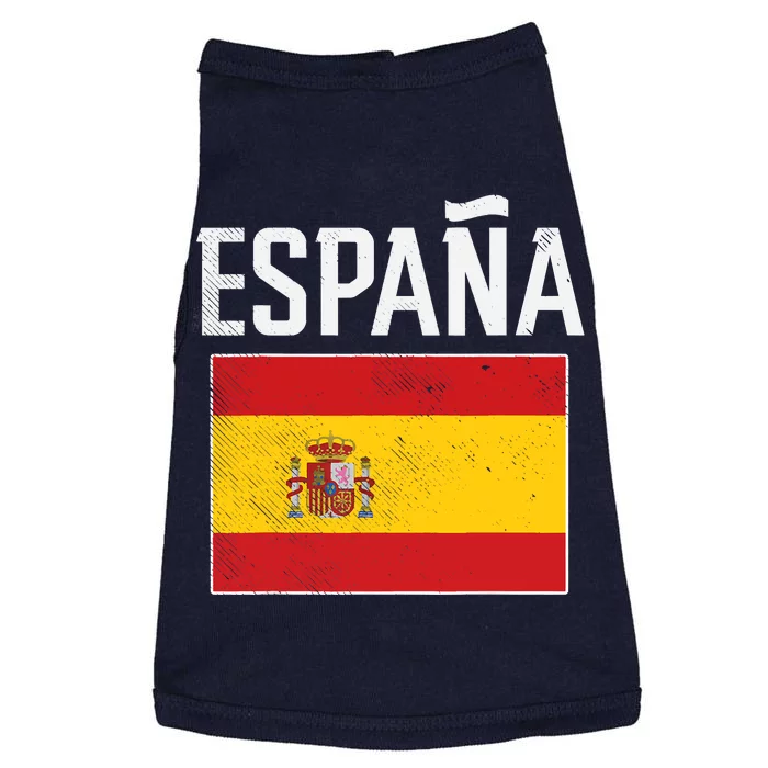 Espana Spain Flag Spanish Soccer Doggie Tank