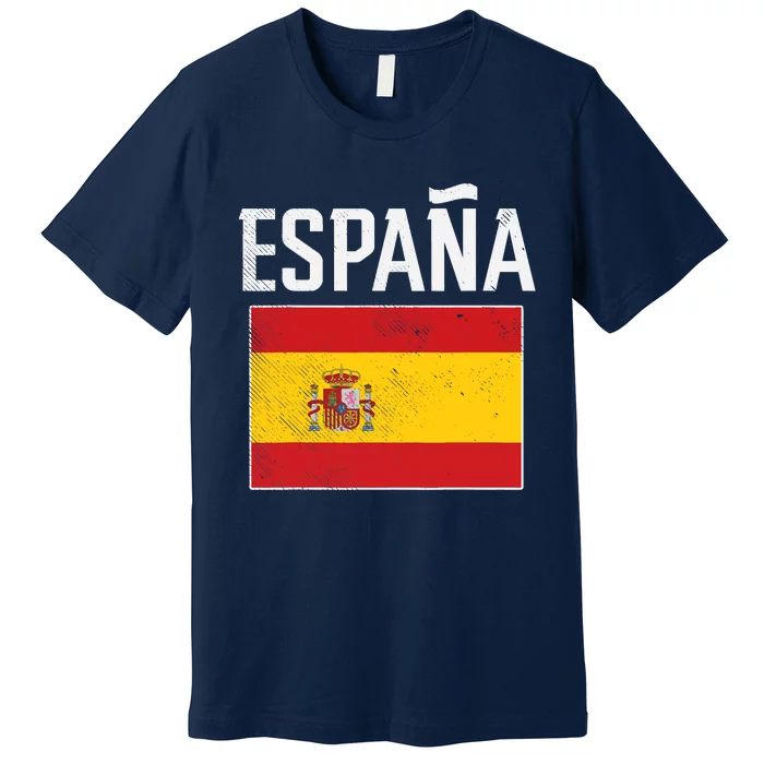 Espana Spain Flag Spanish Soccer Premium T-Shirt