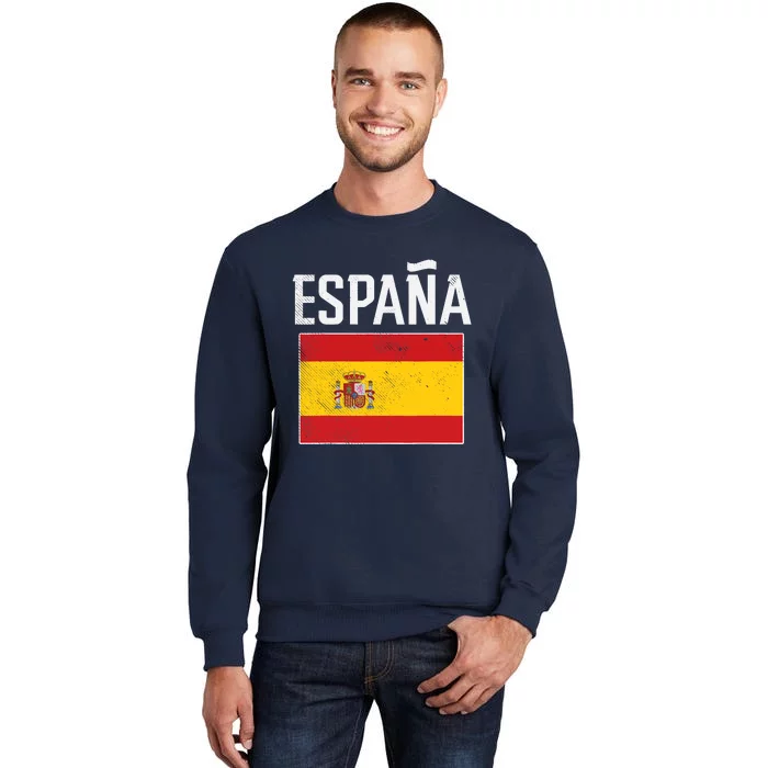 Espana Spain Flag Spanish Soccer Tall Sweatshirt