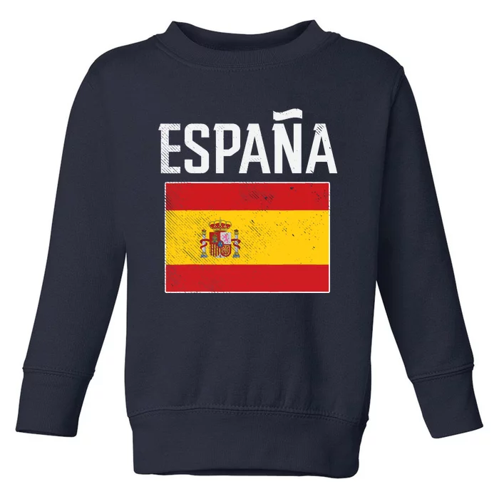 Espana Spain Flag Spanish Soccer Toddler Sweatshirt