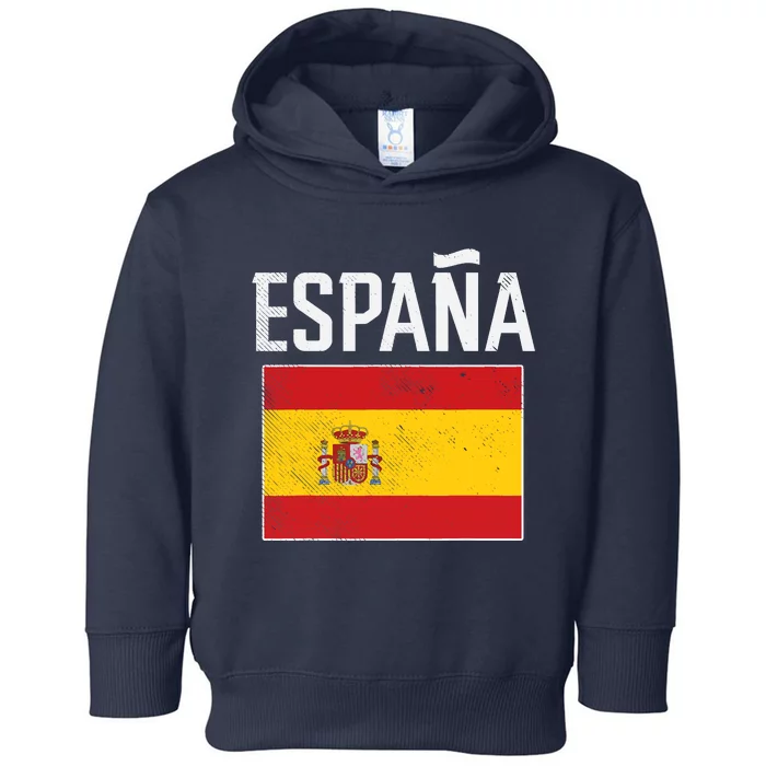 Espana Spain Flag Spanish Soccer Toddler Hoodie