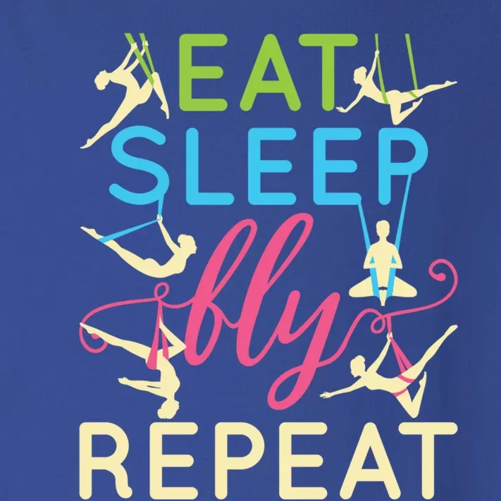 Eat Sleep Fly Repeat Gift Cute Aerial Yoga Gift Toddler Long Sleeve Shirt