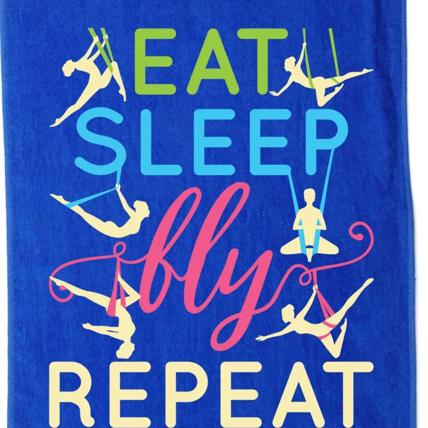 Eat Sleep Fly Repeat Gift Cute Aerial Yoga Gift Platinum Collection Golf Towel