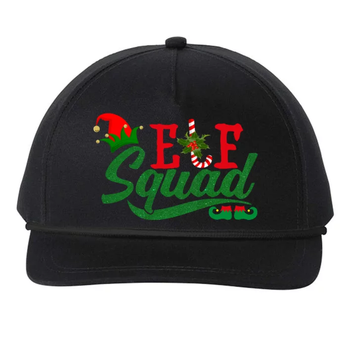 Elf Squad Festive Cute Christmas Snapback Five-Panel Rope Hat