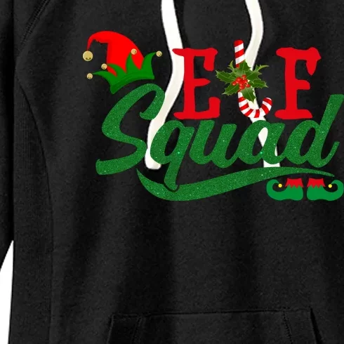 Elf Squad Festive Cute Christmas Women's Fleece Hoodie