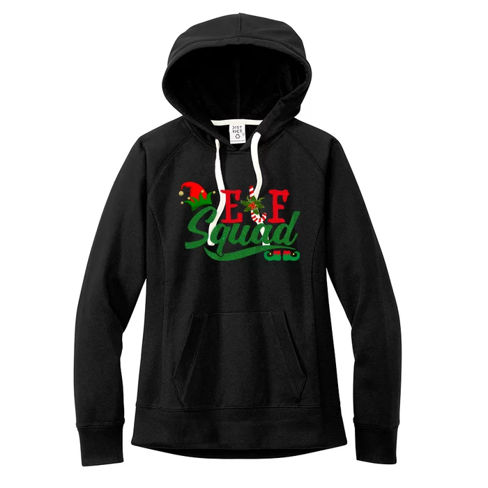 Elf Squad Festive Cute Christmas Women's Fleece Hoodie