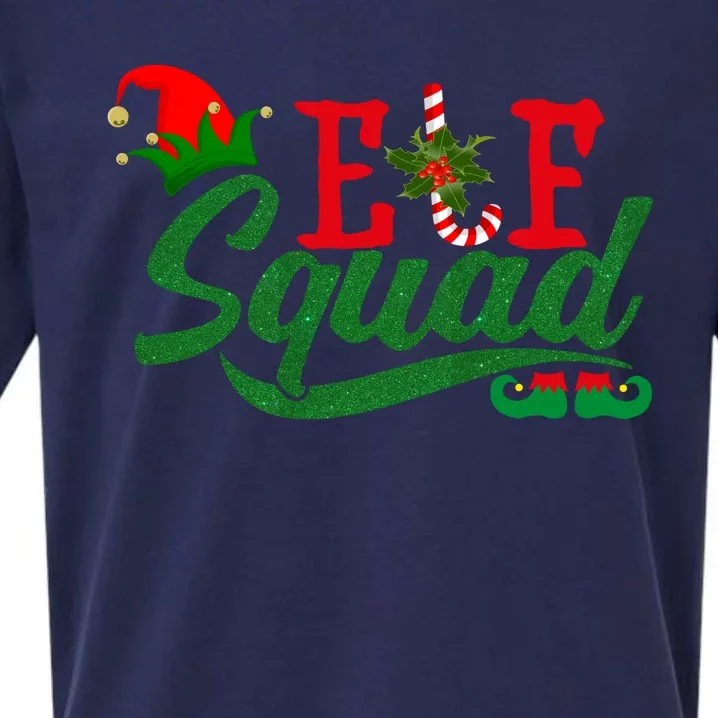 Elf Squad Festive Cute Christmas Sueded Cloud Jersey T-Shirt