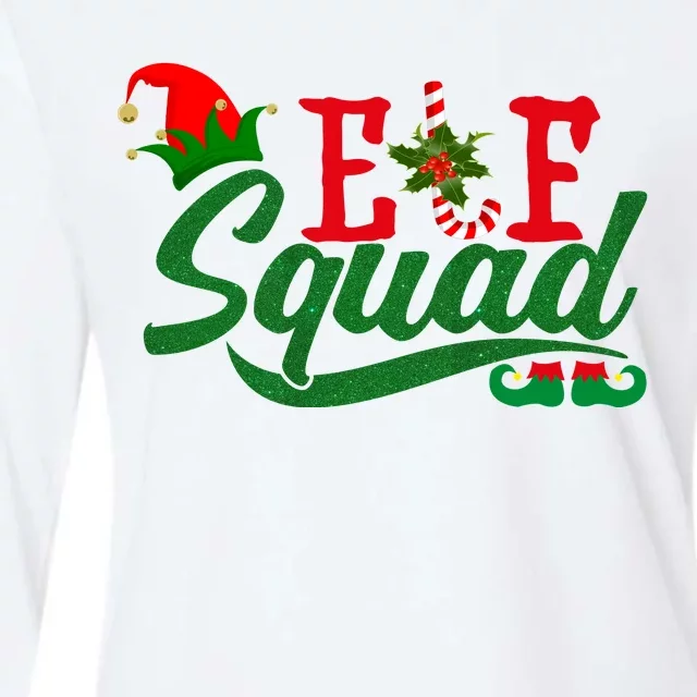 Elf Squad Festive Cute Christmas Womens Cotton Relaxed Long Sleeve T-Shirt