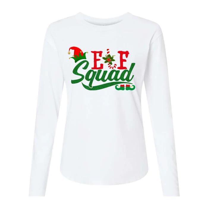 Elf Squad Festive Cute Christmas Womens Cotton Relaxed Long Sleeve T-Shirt