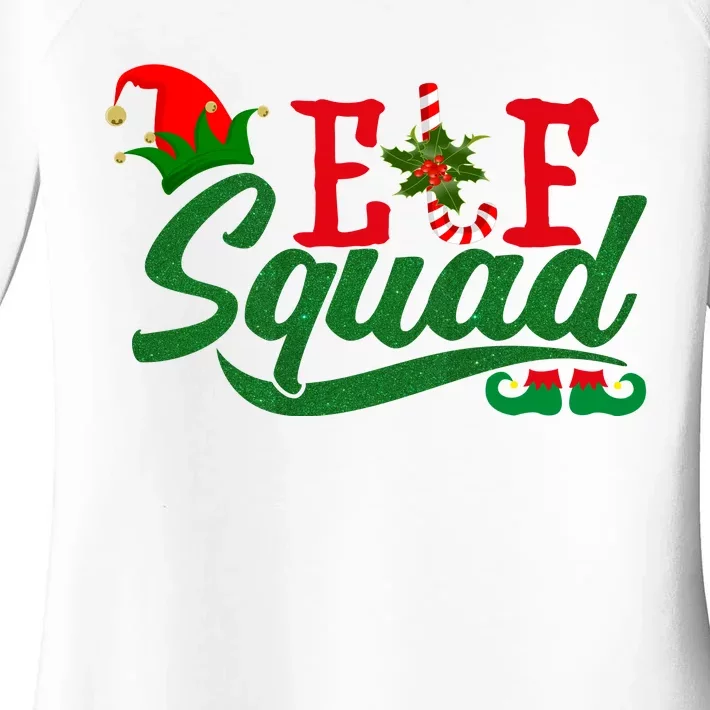 Elf Squad Festive Cute Christmas Women's Perfect Tri Tunic Long Sleeve Shirt