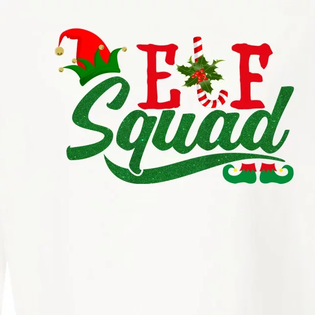 Elf Squad Festive Cute Christmas Cropped Pullover Crew