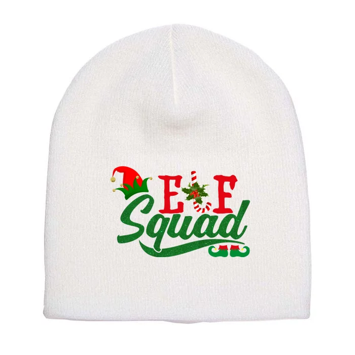 Elf Squad Festive Cute Christmas Short Acrylic Beanie