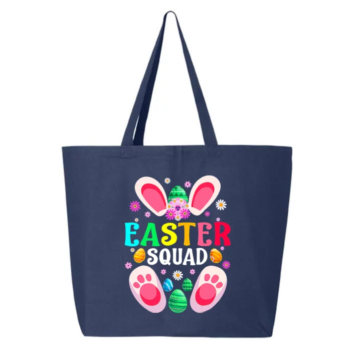 Easter Squad Family Matching Easter Day Bunny Egg Hunt Group Gift 25L Jumbo Tote