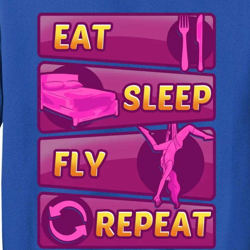 Eat Sleep Fly Repeat Aerial Yoga Silks Cool Gift Sweatshirt