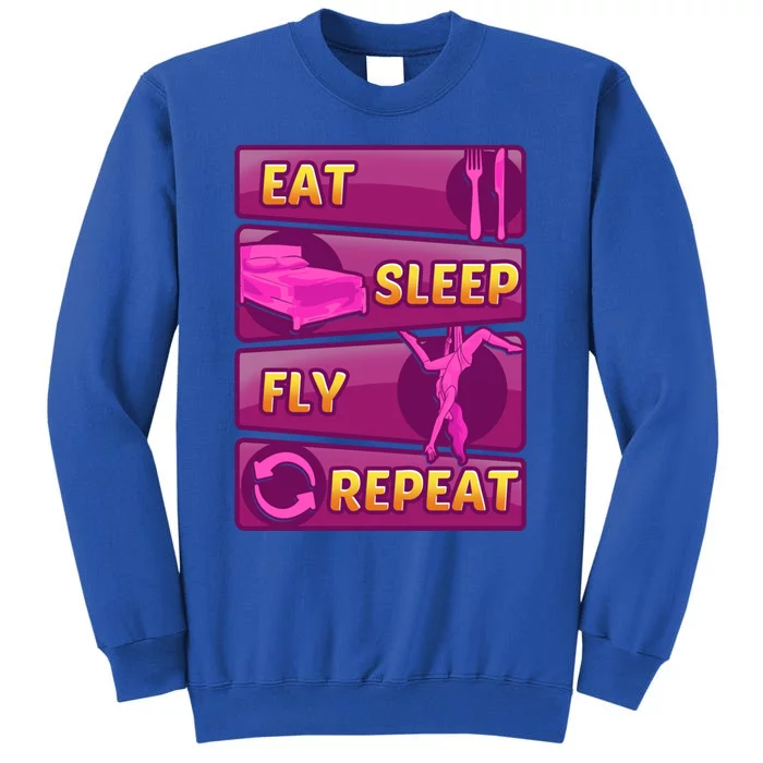 Eat Sleep Fly Repeat Aerial Yoga Silks Cool Gift Sweatshirt